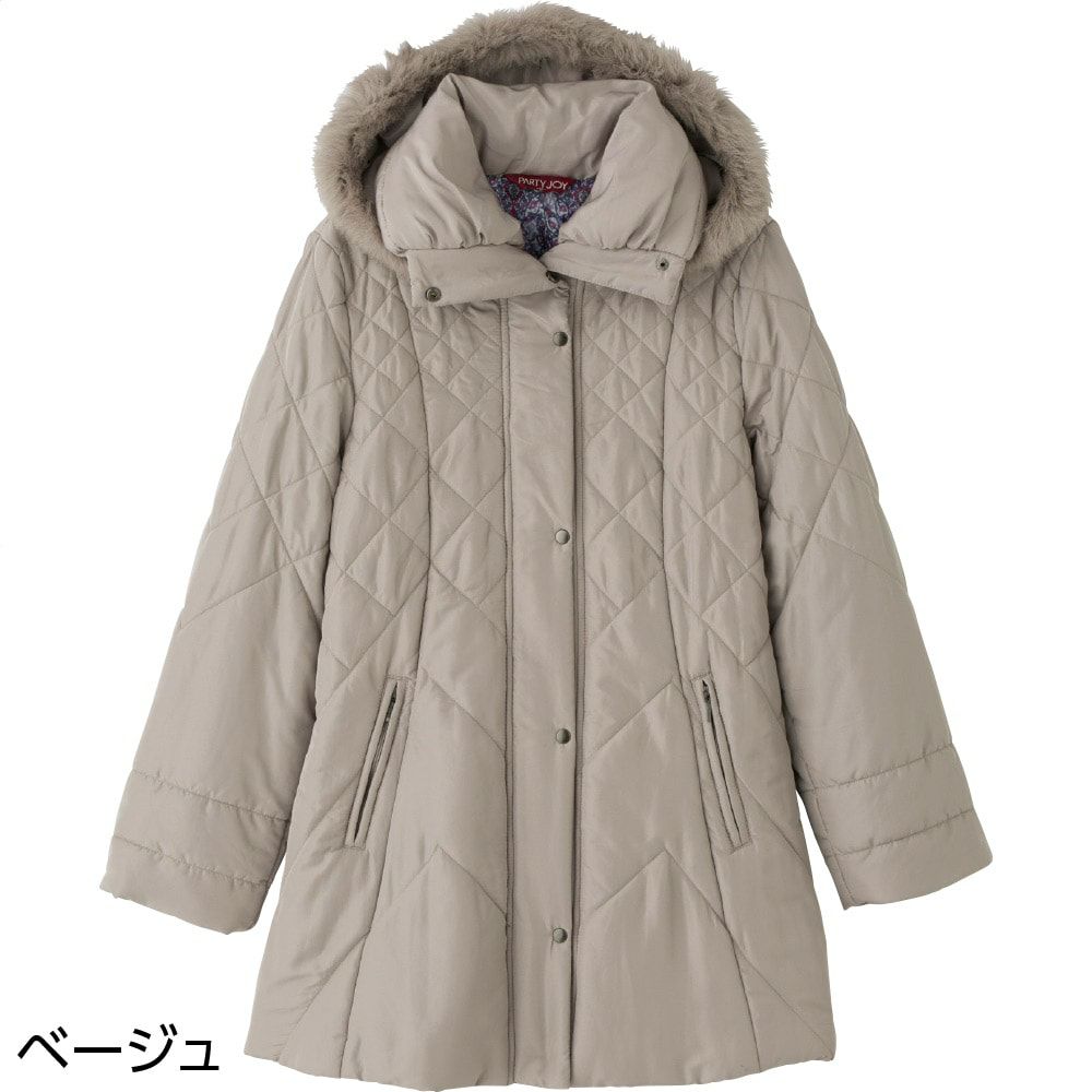 中綿衿ラビットファーコート（婦人） | おしゃれなシニアファッション